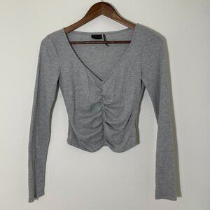 Urban Outfitters Waffle knit Fashion Top - Gray S
